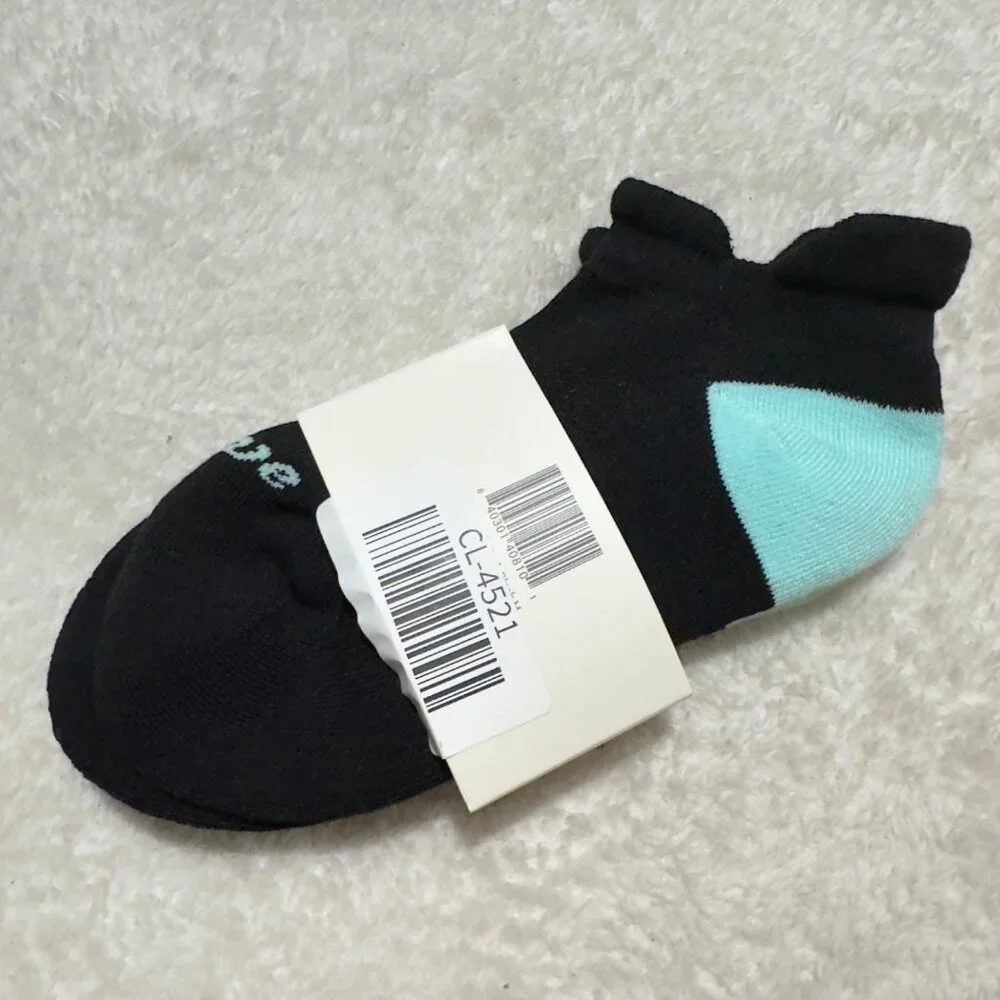 Clove Ankle Socks Black & Mint Medium Lightweight & Comfortable Design women new